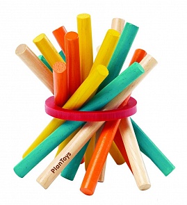 Игра Микадо с разноцветными деревянными палочками (Plan Toys, 4127k)